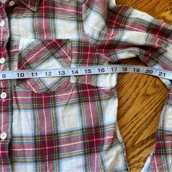 Alexander Jordan Womens Shirt Red White Plaid Button-Up Long Sleeve Size S - Picture 4 of 8